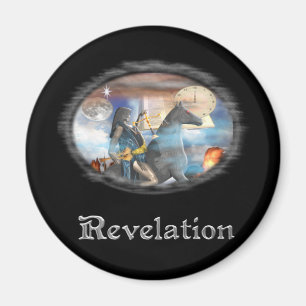 Revelations 4 horse man magnet