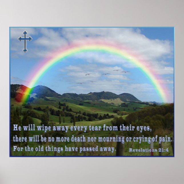 Revelations scripture 21:4  poster (Front)
