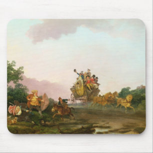 Revellers on a Coach, c.1785-90 (oil on canvas) Mouse Mat