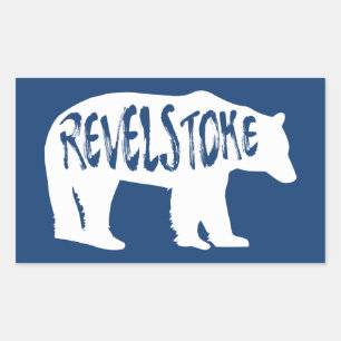 Revelstoke Bear Rectangular Sticker