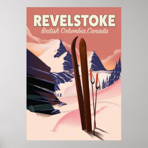 Revelstoke  British Columbia, Canada Ski poster