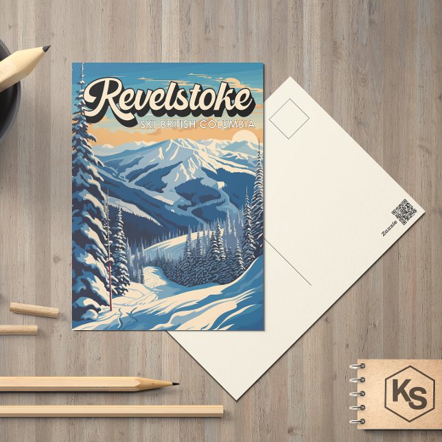 Revelstoke Canada Winter Vintage Postcard (Creator Uploaded)