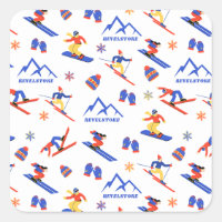 Revelstoke Sun Peaks Canada Ski Snowboard Pattern