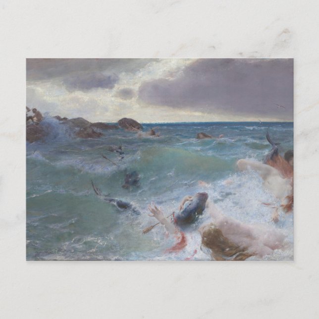 Revenge of the Centaurs, c.1890 (oil on canvas) Postcard (Front)