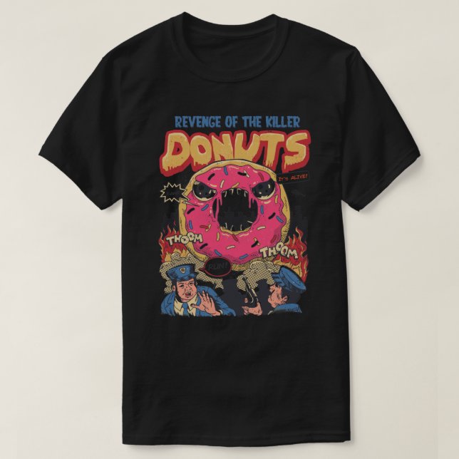 Revenge of the Killer Doughnuts T-Shirt (Design Front)