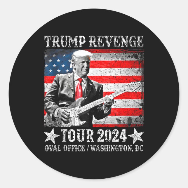 Revenge Tour 2024  Classic Round Sticker (Front)