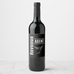 Revenue Agent Job Title Gift Wine Label