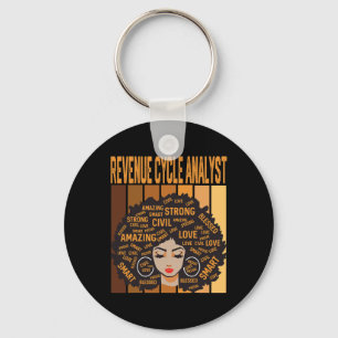 Revenue Cycle Analyst Powerful Black History Month Key Ring