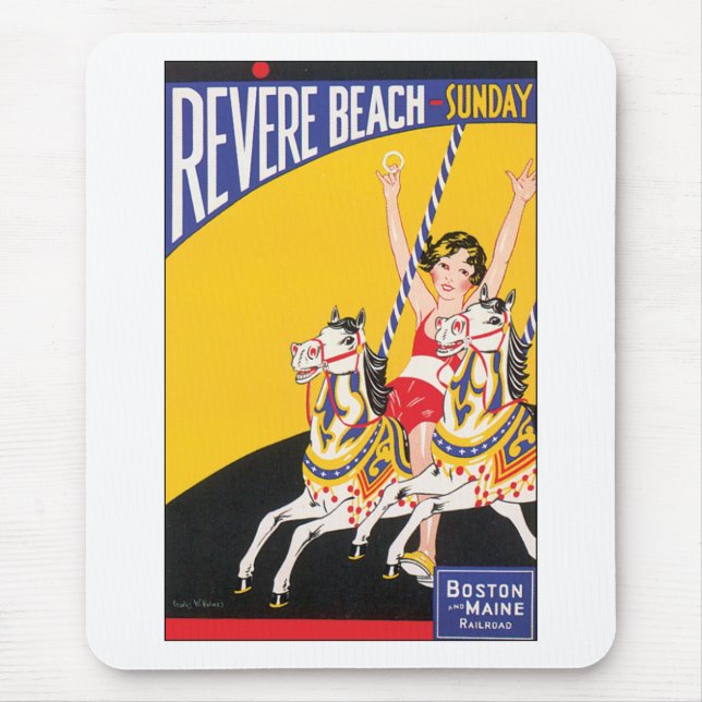 Revere Beach Sunday Mouse Mat (Front)