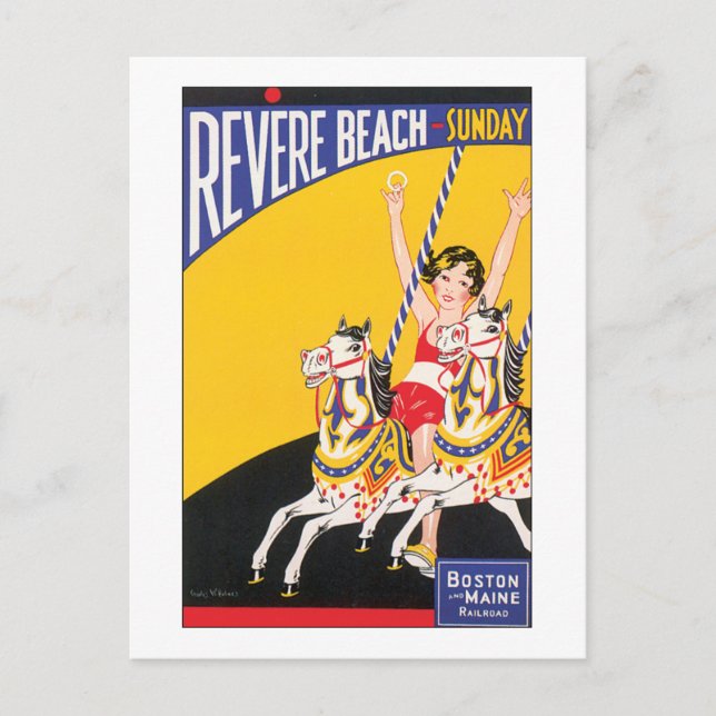 Revere Beach Sunday Postcard (Front)