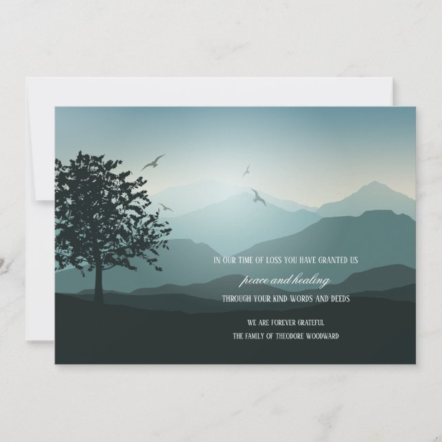 Reverence Bereavement Thank You Cards (Front)