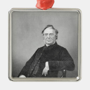Reverend Hugh Stowell, engraved by D. J. Pound Metal Tree Decoration