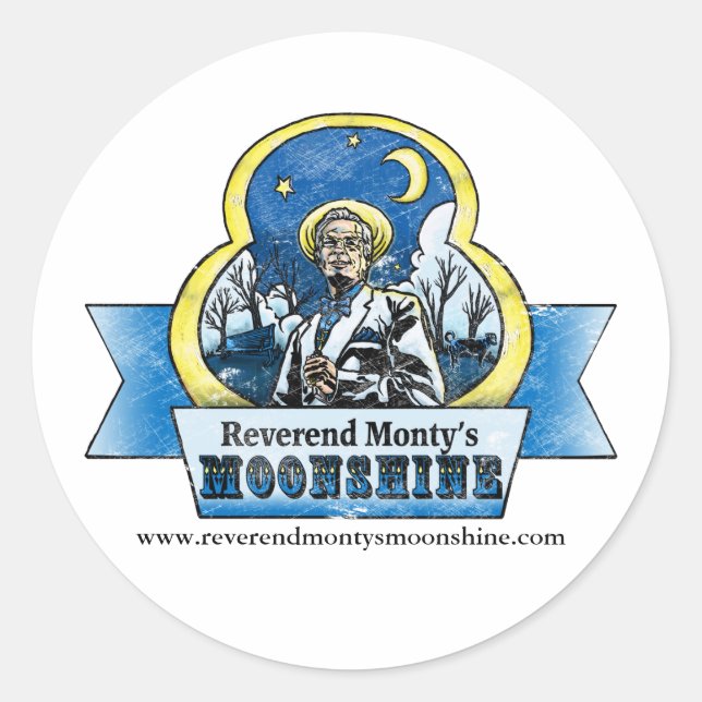 Reverend Monty Sticker (Front)