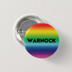 Reverend Warnock Georgia Senate runoff pride lgbt 3 Cm Round Badge