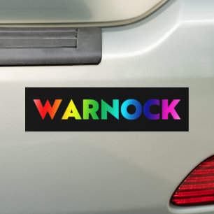 Reverend Warnock Georgia Senate runoff pride lgbt Bumper Sticker