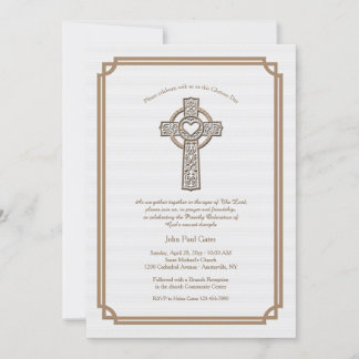 Reverent Cross Ordination Invitation