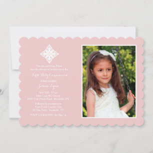 Reverent Cross Religious Photo Invitation