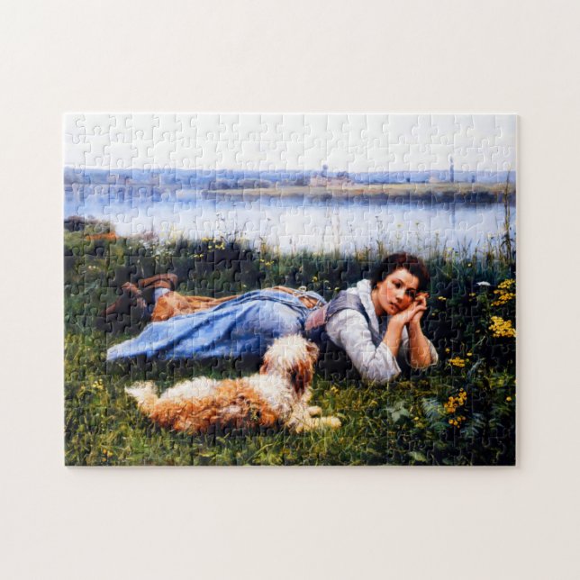 Reverie by Daniel Ridgway Knight  Jigsaw Puzzle (Horizontal)