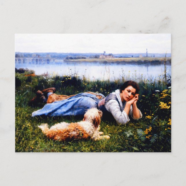 Reverie by Daniel Ridgway Knight Postcard (Front)