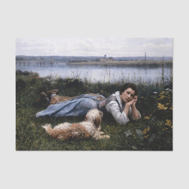 Reverie by Daniel Ridgway Knight Tissue Paper (Front)