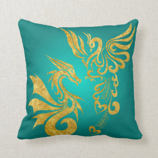 Reversable Feng Shui Phoenix & Dragon Pillow
