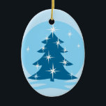 Reversable Ornament Snow Trees Decorations<br><div class="desc">Winter Tree Ornaments Holiday Snow Covered Trees Classic Christmas Tree Decorations Beautiful Peace Joy Christmas Gifts Hanukkah Neutral Holiday Decorations Keepsakes & Reversible Ornaments Gifts for Friend Family Men Women Kids Home & Office Original Stylish Nondenominational Holiday Art Decorations Holiday Greetings Christmas / Hanukkah Cards & Nonsecular Holiday Gifts Design...</div>