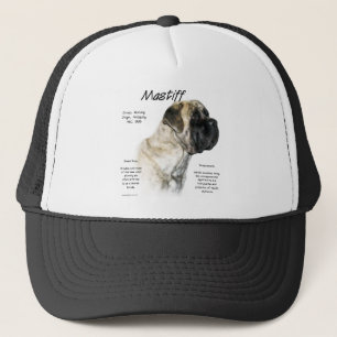 Reverse Brindle Mastiff History Trucker Hat