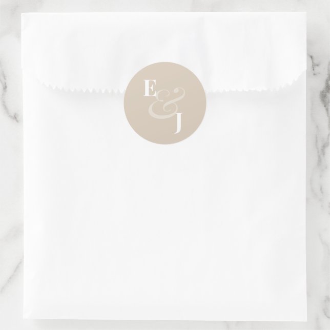 Reverse Champagn Ampersand Wedding | Envelope Seal (Bag)