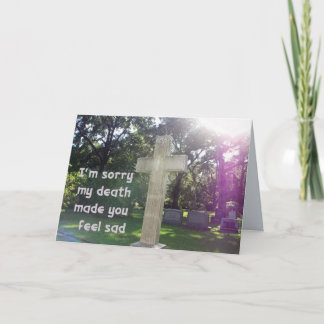 Reverse Condolence Card 1