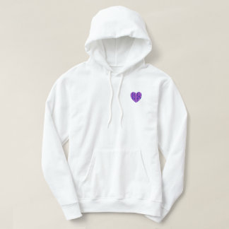 reverse heart hoodie
