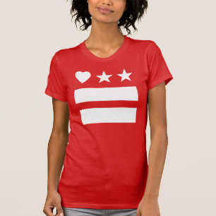 Reverse HeartDC on Red T-shirt