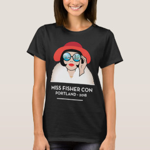 Reverse Miss Fisher Con Art - for Dark Clothing T-Shirt