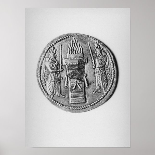 Reverse of a coin of Shapur II Poster (Front)