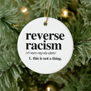 Reverse Racism Definition Ceramic Tree Decoration