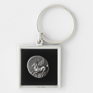 Reverse side of coin depicting Pegasus Key Ring