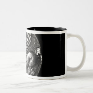 Reverse side of coin depicting Pegasus Two-Tone Coffee Mug