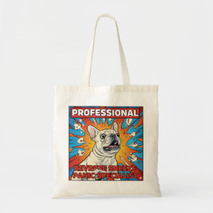 Reverse Sneeze Panic Frenchie Funny Dog Mum Gift Tote Bag