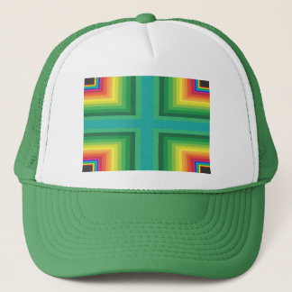 reversed frame trucker hat