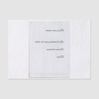 Reversed French Script for Pet Treats Tissue Paper