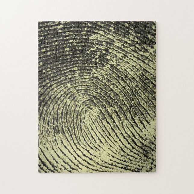 Reversed Loop Fingerprint Jigsaw Puzzle (Vertical)