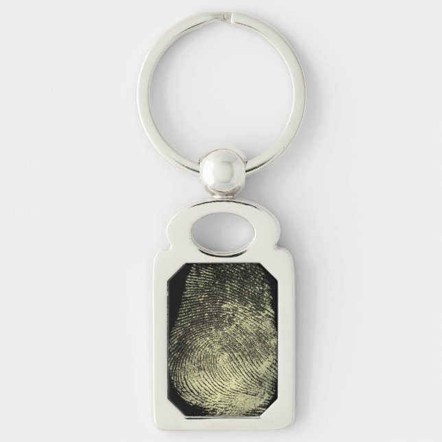 Reversed Loop Fingerprint Key Ring (Front)