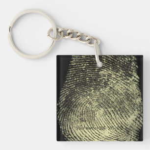 Reversed Loop Fingerprint Key Ring