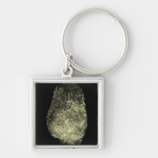 Reversed Loop Fingerprint Key Ring (Front)