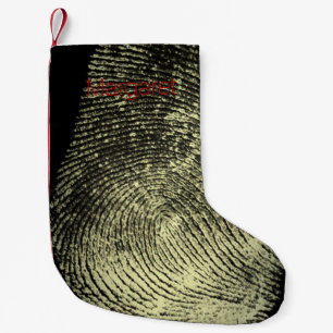 Reversed Loop Fingerprint Small Christmas Stocking