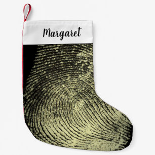 Reversed Loop Fingerprint Small Christmas Stocking