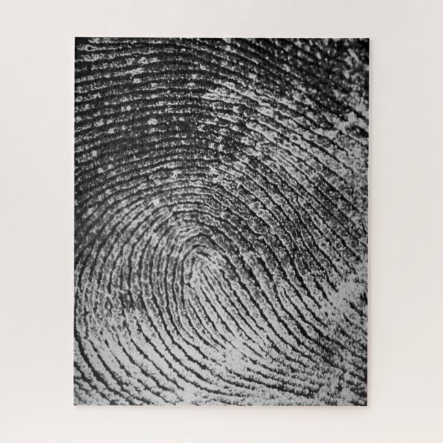 Reversed Loop Full Fingerprint Jigsaw Puzzle (Vertical)