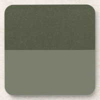 Reversed Moss Green Split Coaster – Customisable