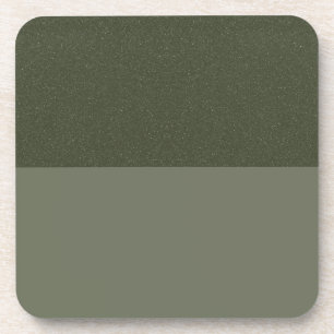 Reversed Moss Green Split Coaster – Customisable