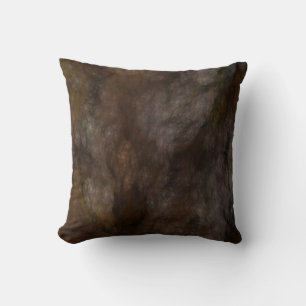 Reversible Abstract Grunge Pillow in Earth Tones