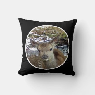 Reversible Baby Deer Lumbar Cushion